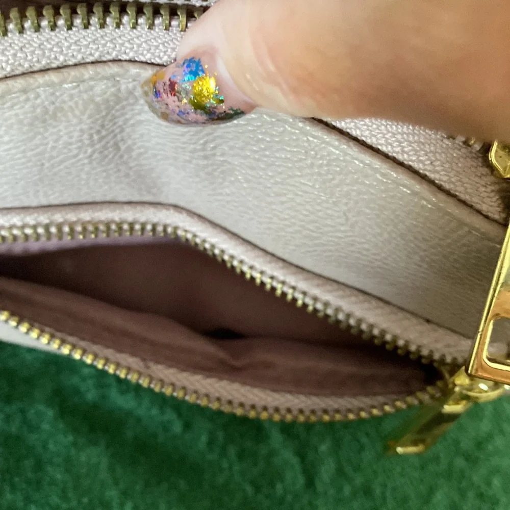 Merona blush/lavenderand gold clutch - Picture 7 of 9